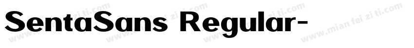 SentaSans Regular字体转换